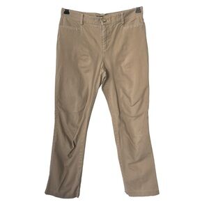 EUC Lauren Ralph Lauren Pants 4 Petite 4P Women's Casual Pockets Beige Tan Brown